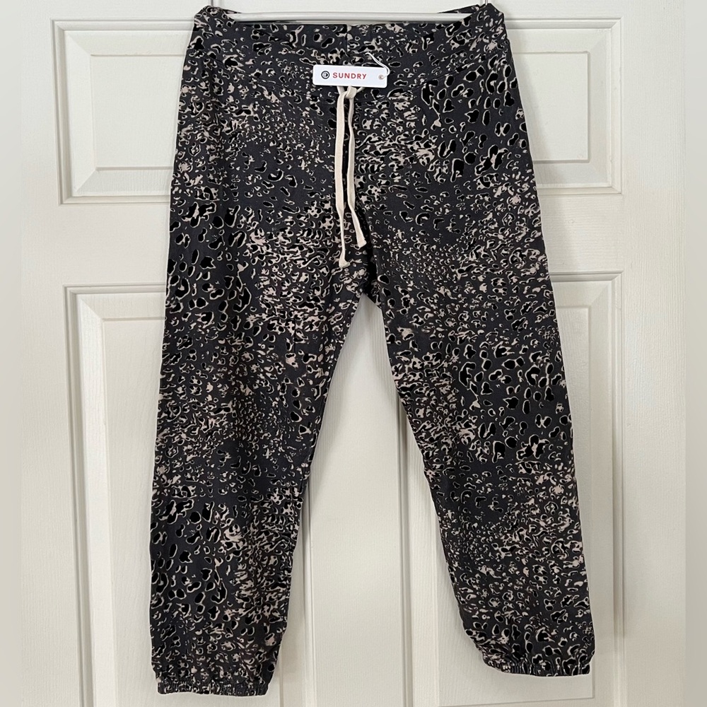 Sundry Leopard Sweatpants